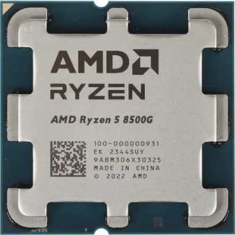 Процессор AMD Ryzen 5 8500G Oem (100-000000931) Base 3,50GHz, Turbo 5,00GHz, RDNA 3.0 Graphics, L3 16Mb, TDP 65W, AM5