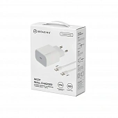 СЗУ Breaking WC07, USB-C, PD 20W + кабель Type-C - Type-C (Белый)
