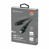 Кабель Breaking K18, USB-C - USB-C, 1,2м, MOUNTAIN SERIES (Черный)
