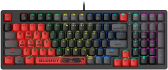 Клавиатура A4Tech Bloody S98 Sports Red BLMS Plus механическая красный/черный USB for gamer LED (S98 S98 SPORTS RED BLMS RED PLUS