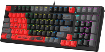 Клавиатура A4Tech Bloody S98 Sports Red BLMS Plus механическая красный/черный USB for gamer LED (S98 S98 SPORTS RED BLMS RED PLUS