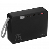 Аккумулятор внешний резервный HOCO J94 Overlord 22.5W fully compatible 75000 mAh (чёрный)